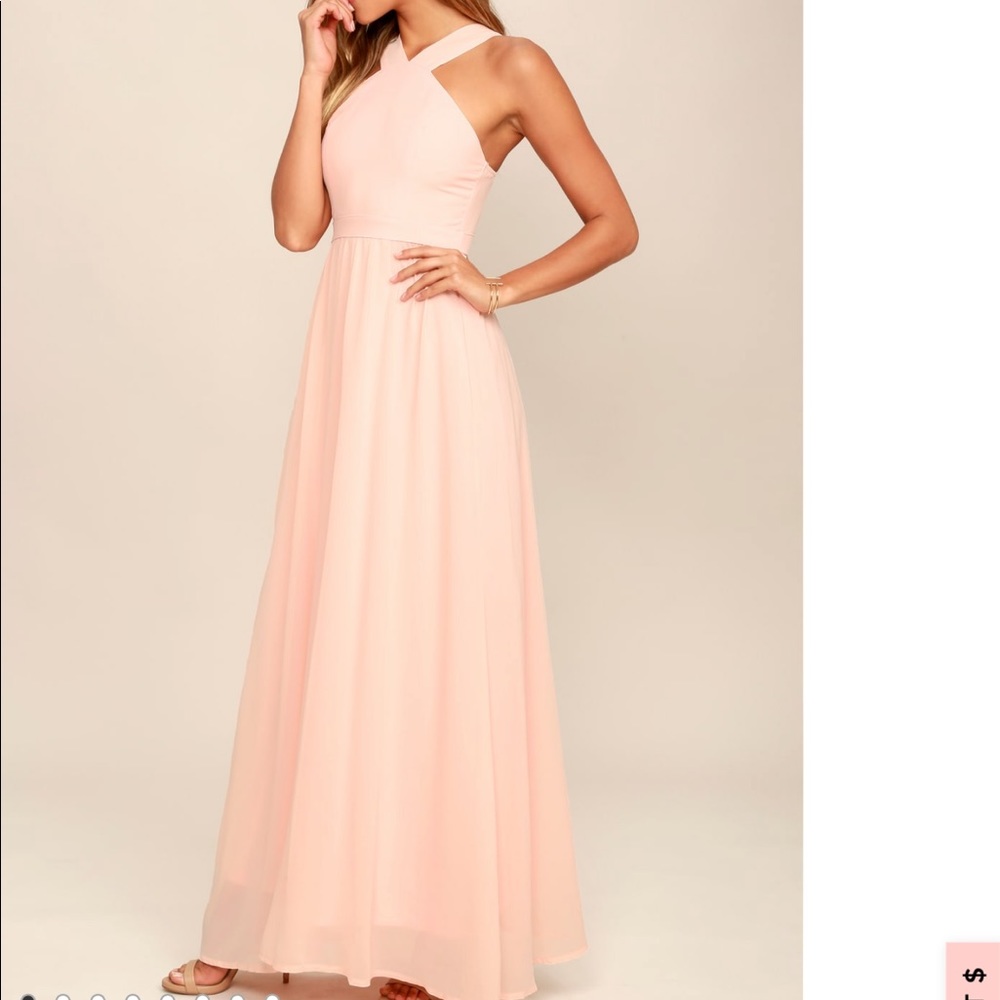 Lulu’s Blush Maxi Dress